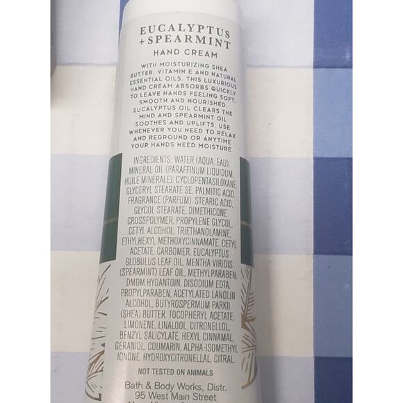 BBW Aromatherapy Stress Relief Hand Cream & 2 Refills ++ Gray Pocket Bac Holder - Picture 2 of 2